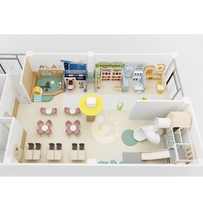 Eibele Promotion : Mini-<span class=keywords><strong>ville</strong></span> de jeu d'imitation pour enfants, équipement commercial de parc d'attractions intérieur pour enfants - Product Image 5