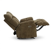 Fauteuil inclinable électrique SX-81656, design moderne, construction en tissu et contreplaqué, ressorts ensachés en coton densité 25, métal extensible