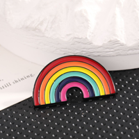 Épingles en métal personnalisées, badges en émail colorés, épingles en émail LGBT arc-en-ciel, épingles personnalisées, logo en métal, épingles en émail mignonnes pour cadeau