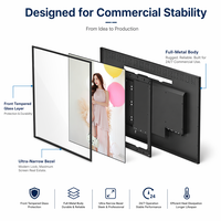Pantalla Digital LCD de 43 Pulgadas para Menús, Metálica, Android, con Cristal Templado, Señalización Digital, CMS Gratuito, WIFI, SDK, para Interiores, Ascensores, Aeropuertos, Educación
