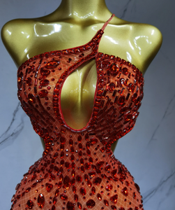 Nueva llegada mujeres 2025 Sexy espalda descubierta ahueca hacia fuera diamante noche vestido de graduación cumpleaños lujo celebrar escenario mujer mono - Product Image 4