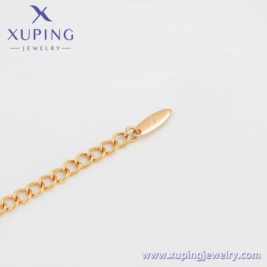 مجوهرات Xuping X000675783 مبيع بالجملة بألوان الذهب عيار 18 سلسلة مذهبة بأساور مجوهرات ساحرة