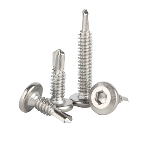 Bibo Yaente Factory 410 Stainless Steel Hex <b>Socket</b> Self-drilling <b>Screws</b> - Hardened Self-tapping Dovetail Fasteners Metric - Product Image 2