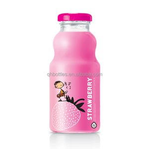 Botellas de vidrio de jugo de 250ml y 500ml de calidad alimentaria con tapa giratoria para melocotón, fresa, bebida, jugo, soda artesanal - Product Image 2