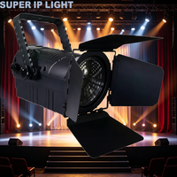Lumière LED COB silencieuse sans ventilateur 100W avec zoom motorisé 15-30 °   CRI≥95 DMX512 pour studio à domicile