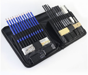 Set di 40 Matite per Disegno Artistico Include Penna Fineliner Nera, Temperino, Matite in Grafite e <span class=keywords><strong>Carboncino</strong></span> - Product Image 5