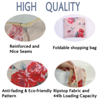 Sacs fourre-tout pliables personnalisables avec logo, en tissu ripstop, réutilisables, écologiques, imprimés en sérigraphie, sacs de shopping en polyester