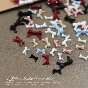 <span class=keywords><strong>Mini</strong></span> nœuds de couleur <span class=keywords><strong>macaron</strong></span> pour la décoration des ongles DIY - Product Image 2