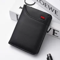 Dompet Pria Vertikal Multi Kartu Dompet Kecil Tempat SIM Remaja Mini Tas Uang Receh Pelajar Tempat Kartu