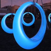Fauteuil suspendu LED Moon Swing - 16 couleurs changeantes, fauteuil suspendu en forme d'œuf pour jardin, terrasse et café - Décoration romantique d'extérieur imperméable