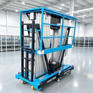 Plateforme <span class=keywords><strong>de</strong></span> travail aérienne mobile hydraulique télescopique <span class=keywords><strong>de</strong></span> 6 mètres, capacité <span class=keywords><strong>de</strong></span> 200 kg, design compact, pour l'entretien intérieur et extérieur - Product Image 4