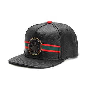Casquette de baseball personnalisée 6 panneaux en cuir Snapback pour hommes en tôle avec logo de rue Hip Hop imperméable en gros pour le camping sportif - Product Image 5