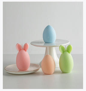 Conejito <span class=keywords><strong>de</strong></span> Pascua huevos decoración regalo en forma al por mayor Etiqueta Privada <span class=keywords><strong>cera</strong></span> <span class=keywords><strong>de</strong></span> soja velas aromáticas perfumadas - Product Image 6