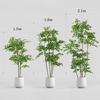 Arbre artificiel Nandina Domestica en pot, résistant aux UV, plantes d'intérieur et d'extérieur, pot blanc, décoration de hall d'entrée