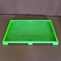 Plateau de séchage en plastique empilable robuste, plateau de drainage alimentaire pour la transformation industrielle des fruits et légumes