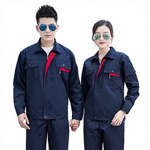Ensemble de vêtements de <span class=keywords><strong>travail</strong></span> en coton à manches longues pour hommes, printemps-automne, épaissi, résistant à l'usure, pour atelier de réparation automobile, combinaison de protection du <span class=keywords><strong>travail</strong></span> - Product Image 1