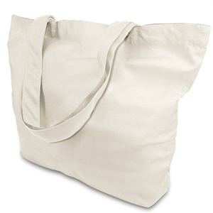 Sac fourre-tout en coton biologique robuste de 10 oz avec logo personnalisé, sacs de courses 100 % coton avec motif lettres - Product Image 5