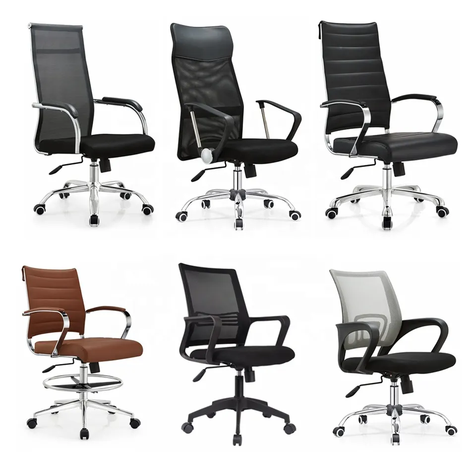 Free Sample Factory Manufacturer Boss Swivel Revolving Mesh Manager Pu Leather Executive Office Chair/Chair Office