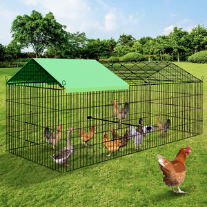 Poulailler en métal, cages à poules pondeuses en acier renforcé, installation facile, abri automatique pour <span class=keywords><strong>animaux</strong></span> <span class=keywords><strong>de</strong></span> <span class=keywords><strong>ferme</strong></span>, poulailler - Product Image 1