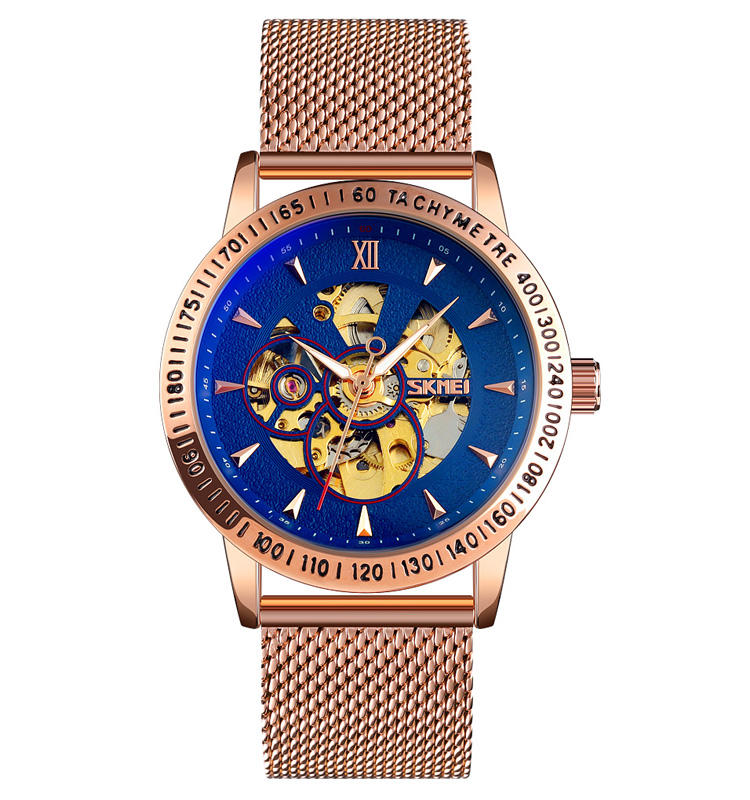 สีโรสโกลด์/น้ำเงิน