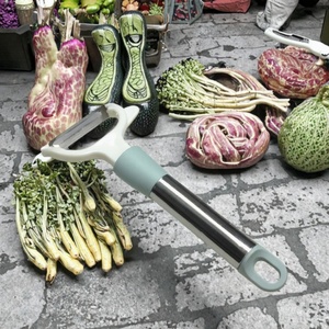 Éplucheur à légumes en acier inoxydable, éplucheur à melon, gadget de cuisine facile à utiliser pour les fruits et légumes - Product Image 4