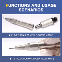AI-EX-5B 4:1 réduction pièce à main dentaire droite pour HP burs (2.35) système de tête propre vitesse maximale: 10,000 min-1 dentiste espagnol