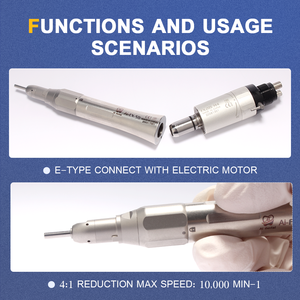 Pieza de mano <span class=keywords><strong>dental</strong></span> recta para HP burs (2,35), sistema de cabeza limpia, velocidad máxima de 10.000 min-1, dentista español, reducción de AI-EX-5B 4:1 - Product Image 5