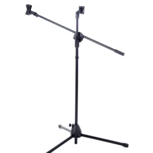 माइक्रोफोन स्टैंड मंजिल माइक्रोफोन स्टैंड रॉड उठाया जा सकता और उतारा डबल शिपिंग मार्क धातु खड़ी माइक्रोफोन तिपाई