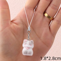 Porte-clés en peluche chat mignon pour femmes et enfants, nouveau pendentif 3D dessin animé pour sac et clés de voiture