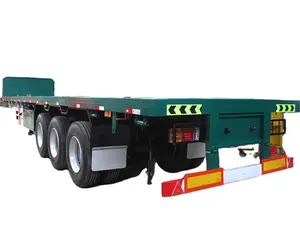 奥通航运集装箱运输卡车拖车平板平台半挂车出售