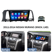NISSAN MURANO LHD 2011-2014 için 10.1 İnç Araba Android Ekran Çerçevesi, Radyo Carplay Android Araba DVD Oynatıcı Çerçevesi, Araba Radyo Çerçevesi