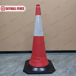 28 cones de segurança de trânsito vermelho alaranjado de 36 polegadas cones de perigo cones de construção