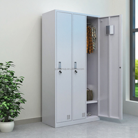 Armoire à 2 portes en métal Armoire de rangement en acier Armoire à penderie en acier Armoire d'atelier Casiers à personnel industriel pour salle de sport
