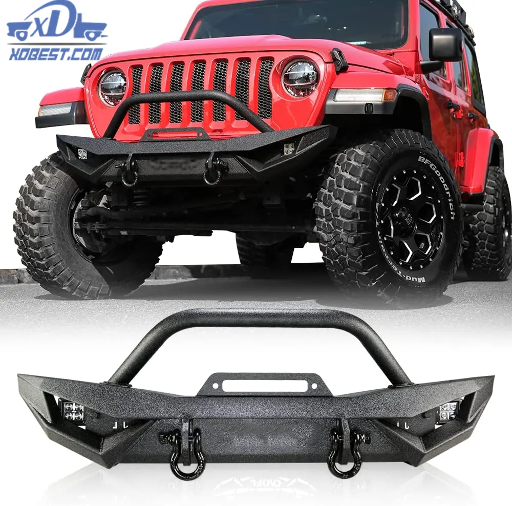 Sıcak satış orta uzunlukta için ön tampon Jeep Wrangler JK 07-18/ Jeep Wrangler JL18-22