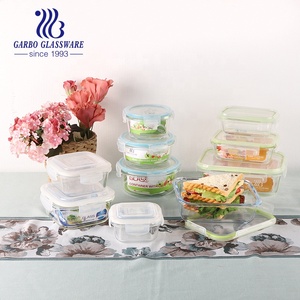 Nhà máy cao borosilicata chịu nhiệt 1.5L bát thủy tinh tùy chỉnh Bộ đồ ăn Lò vi sóng an toàn deishes thủy tinh đồ dùng nhà bếp - Product Image 1