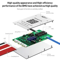 JK-BD4A20S4P Smart BMS 4-20S (24V-72V) 40A 0.4A Active Balance LiFePO4/Li-ion/LTO Sistem Manajemen Baterai OEM Energi PCBA 2 OZ Tembaga