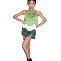 Costume de danse latine 2026 Nouvelle tenue de compétition Robe florale de performance Jupe à franges Une pièce Spandex Séchage rapide