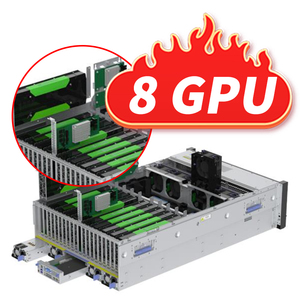 OEM baru rak 4U Server Intel Xeon emas 6248R * 2 8*32GB DDR4 RAM 2*480GB SATA SSD AI 8 GPU Server - Product Image 2