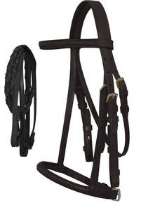 Cabezada de Cuero Genuino Premium para Caballo Estilo Western, Duradera y Cómoda, con Frenteal Elevado y Correas Ajustables, Resistente - Product Image 4