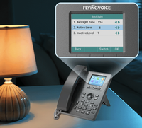 Teléfono IP Gigabit PoE Flyingvoice P11U, 2 Cuentas SIP, Pantalla LCD a Color de 2.8 Pulgadas, Conferencia de 6 Vías, Voz HD, VoIP para Oficina
