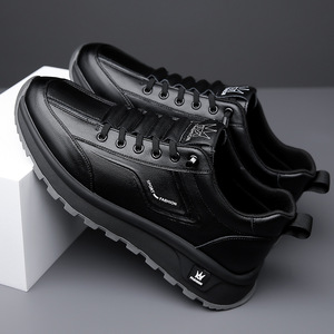 Men's Breathable Casual Shoes Low Heel Solid Color Front <b>Laces</b> Leisure Wear Wenzhou Origin - Product Image 1