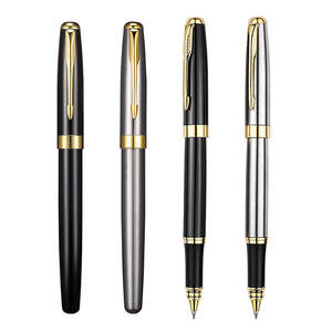 Stylo à bille en acier inoxydable de haute qualité avec design personnalisé, nouvelle encre bleue, largeur d'écriture 0,5 mm - Product Image 2