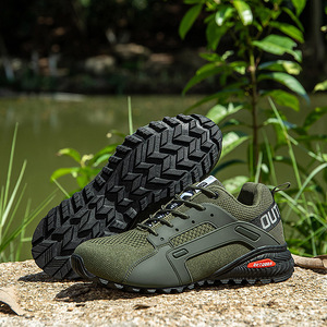 Chaussures de randonnée pour hommes, dessus en mesh, semelle en caoutchouc, respirantes, chaussures de trekking d'automne pour l'extérieur, bout rond, semelle intermédiaire en EVA - Product Image 2