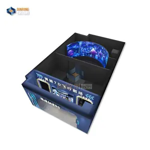 Dinfone 10-Sitzer-Flugsimulator Achterbahnsimulator VR-Spiele virtuelle Realität Flugsimulator mit 6dof Bewegungsplattform