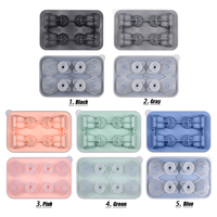Bac à glaçons en silicone de qualité alimentaire en forme de chat, 50 ml, couleur personnalisable, idéal pour la crème glacée maison – Vente chaude, écologique