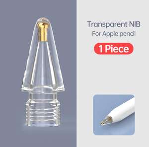 Pointes de crayon dorées transparentes, pointes de stylo de remplacement pour crayon 1 crayon 2 - Product Image 2