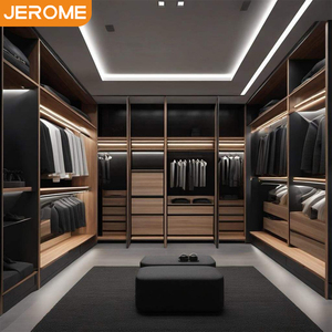 JEROME organisateur de rangement de vêtements de chambre à coucher moderne de luxe personnalisé en usine système de <span class=keywords><strong>kit</strong></span> de <span class=keywords><strong>penderie</strong></span> en bois pour hommes garçons - Product Image 3
