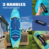 Planche de paddle gonflable Skatinger Factory 11'6''x35'' tout usage pour SUP et surf