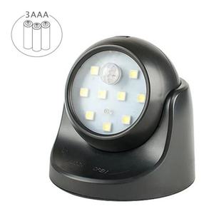 Vente flash : Lampe à détecteur de mouvement à angle réglable, alimentée par batterie, 9 LED, pour murs de maison, garage, cour, véranda - Product Image 4