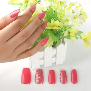 Top Seller Art Decals Adhesive Easy Apply Semi Cured Gel Nail With The UV Light Long Lasting Cat Eye Uv Gel Gail Strips